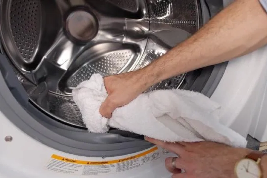 how to clean rubber gasket in washing machine