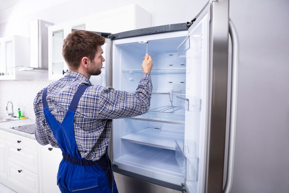 how to repair a dent in stainless steel refrigerator